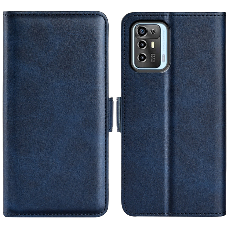 For ZTE Blade A72 5G Dual-side Magnetic Buckle Horizontal Flip Leather Phone Case