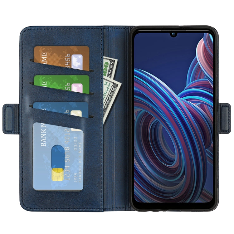 For ZTE Blade A72 5G Dual-side Magnetic Buckle Horizontal Flip Leather Phone Case