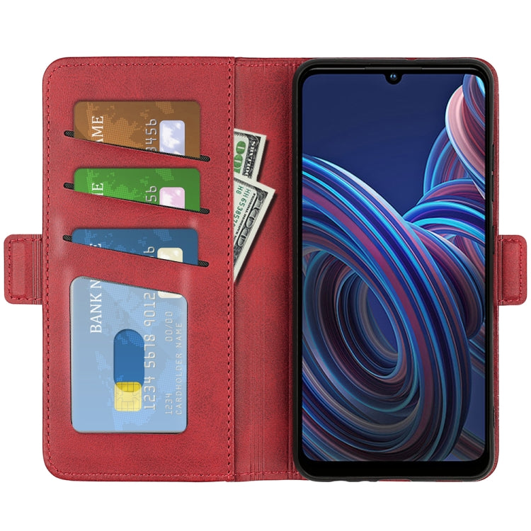 For ZTE Blade A72 5G Dual-side Magnetic Buckle Horizontal Flip Leather Phone Case