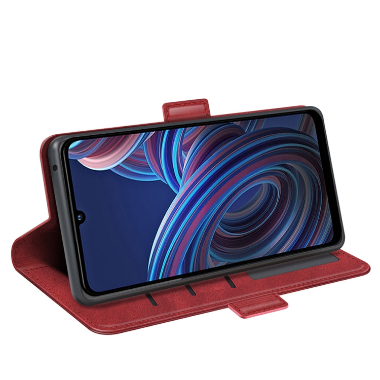 For ZTE Blade A72 5G Dual-side Magnetic Buckle Horizontal Flip Leather Phone Case