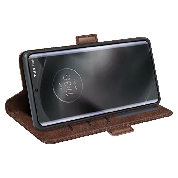 For Motorola Edge 30 Lite Dual-side Magnetic Buckle Horizontal Flip Leather Phone Case