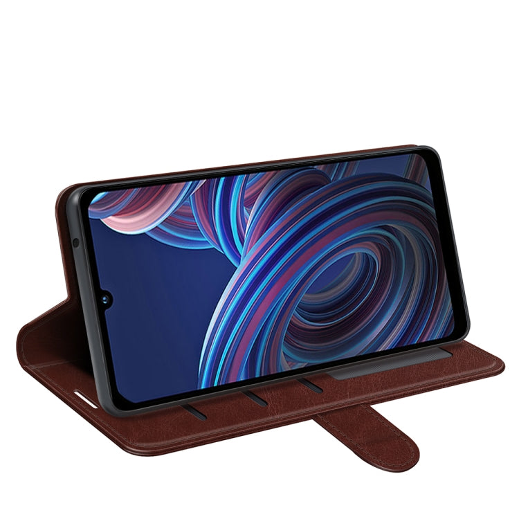 For ZTE Blade A72 5G R64 Texture Horizontal Flip Leather Phone Case