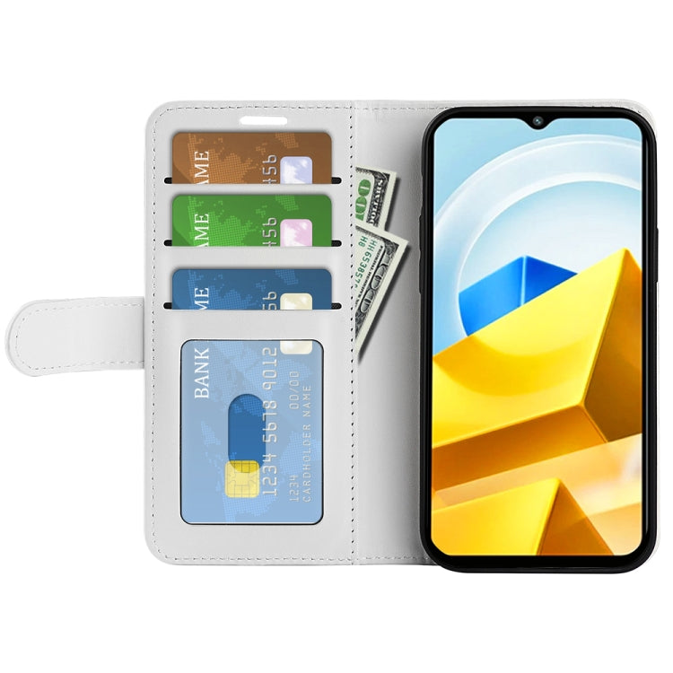 For Xiaomi Poco M5 4G R64 Texture Horizontal Flip Leather Phone Case