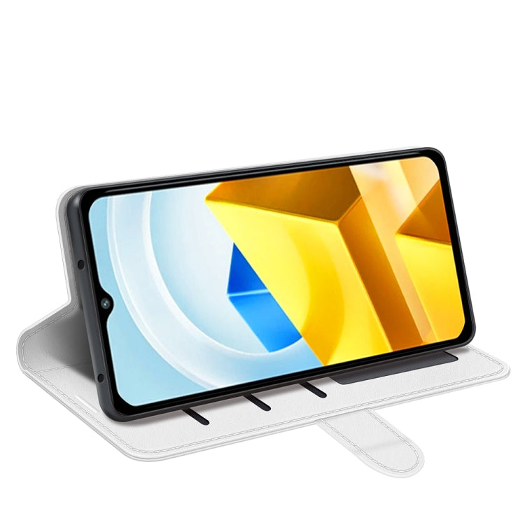 For Xiaomi Poco M5 4G R64 Texture Horizontal Flip Leather Phone Case