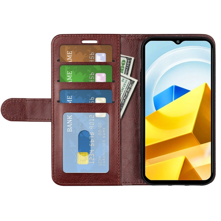 For Xiaomi Poco M5 4G R64 Texture Horizontal Flip Leather Phone Case