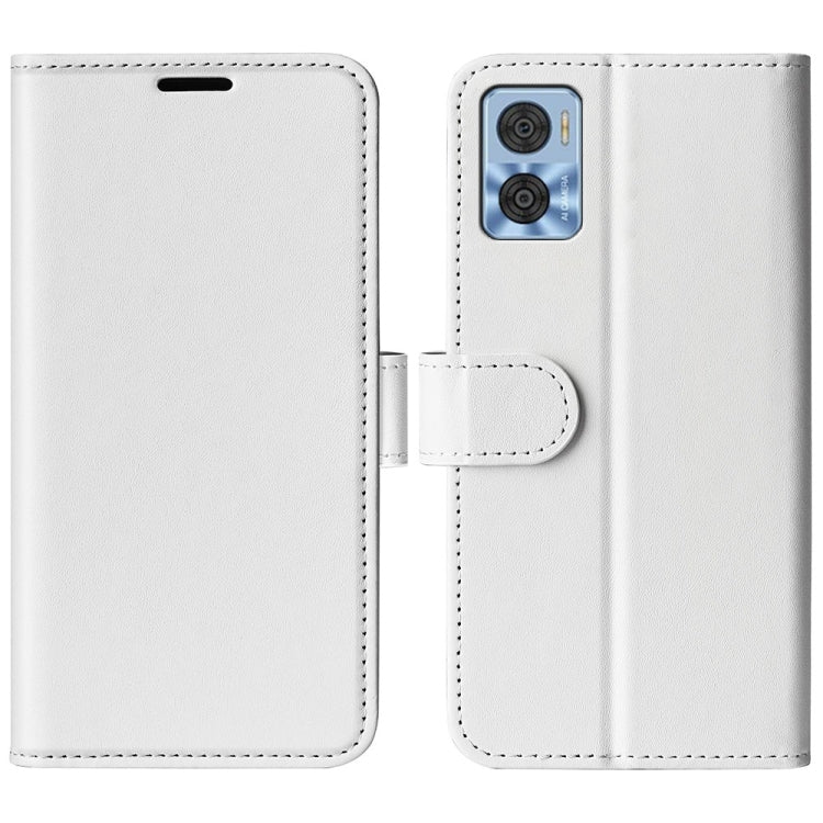 For Motorola Moto E22 / E22i R64 Texture Horizontal Flip Leather Phone Case