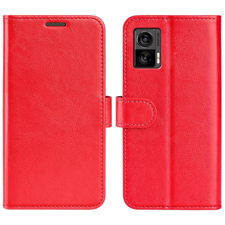 For Motorola Edge 30 Lite R64 Texture Horizontal Flip Leather Phone Case