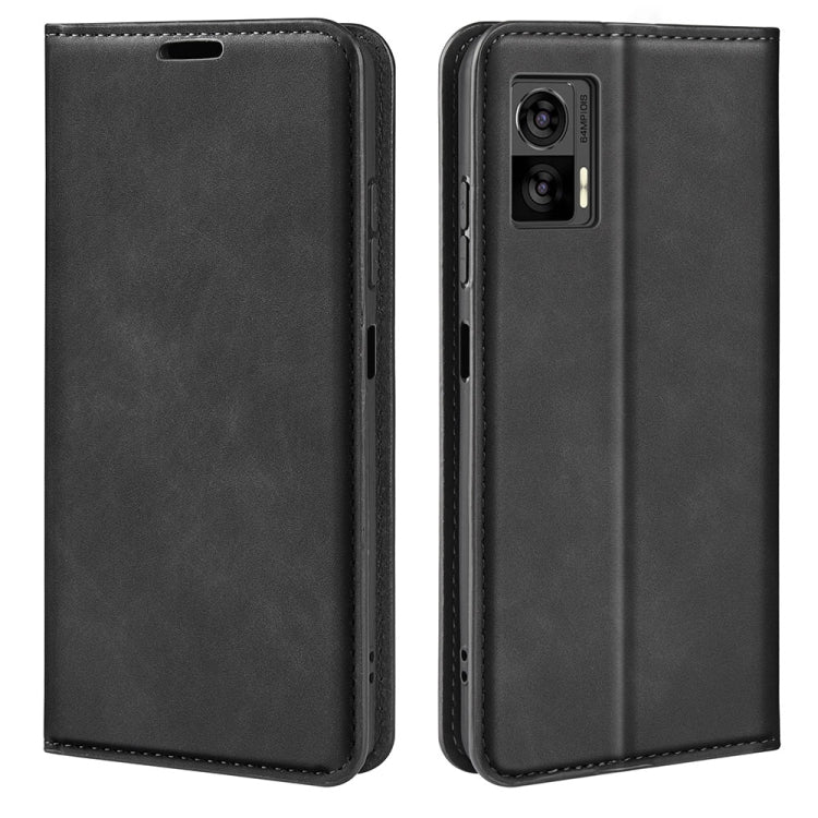 For Motorola Edge 30 Lite Retro-skin Magnetic Suction Leather Phone Case