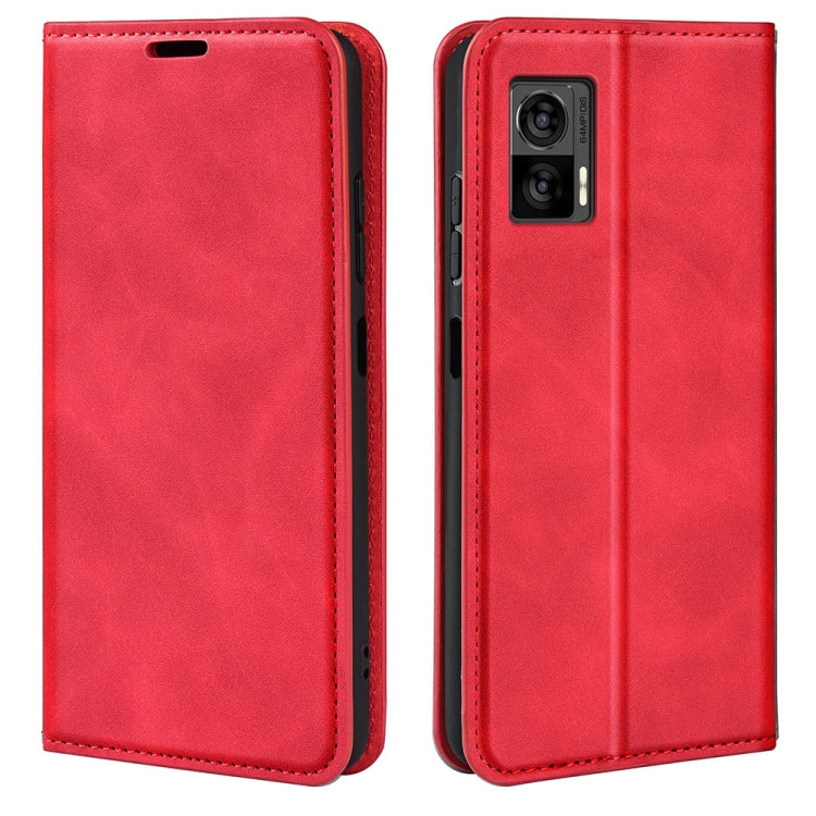 For Motorola Edge 30 Lite Retro-skin Magnetic Suction Leather Phone Case