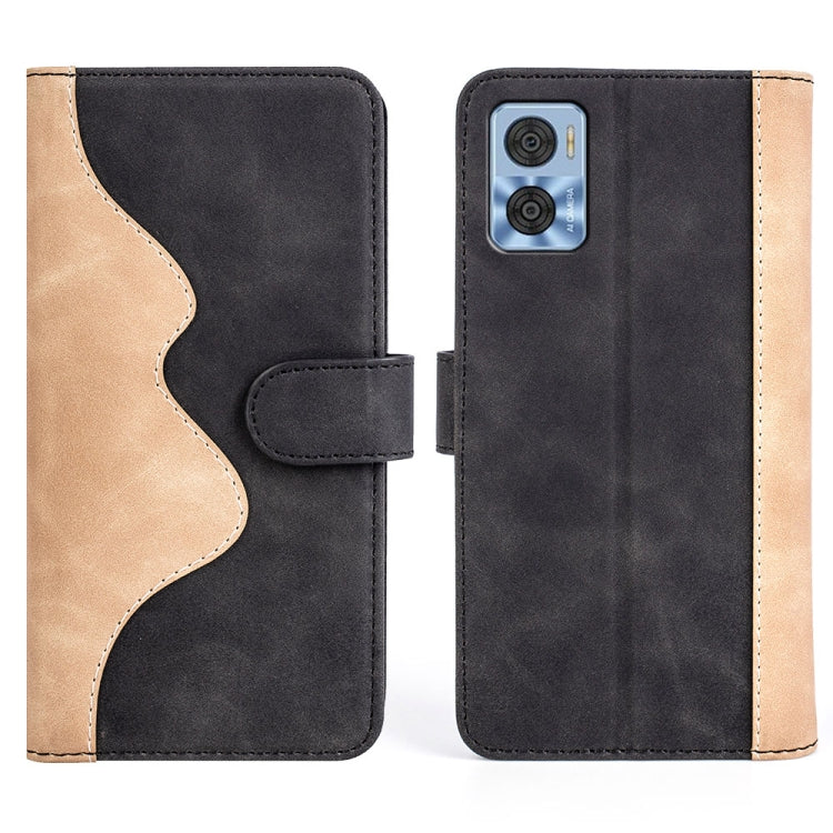 For Motorola Moto E22 / E22i Stitching Horizontal Flip Leather Phone Case