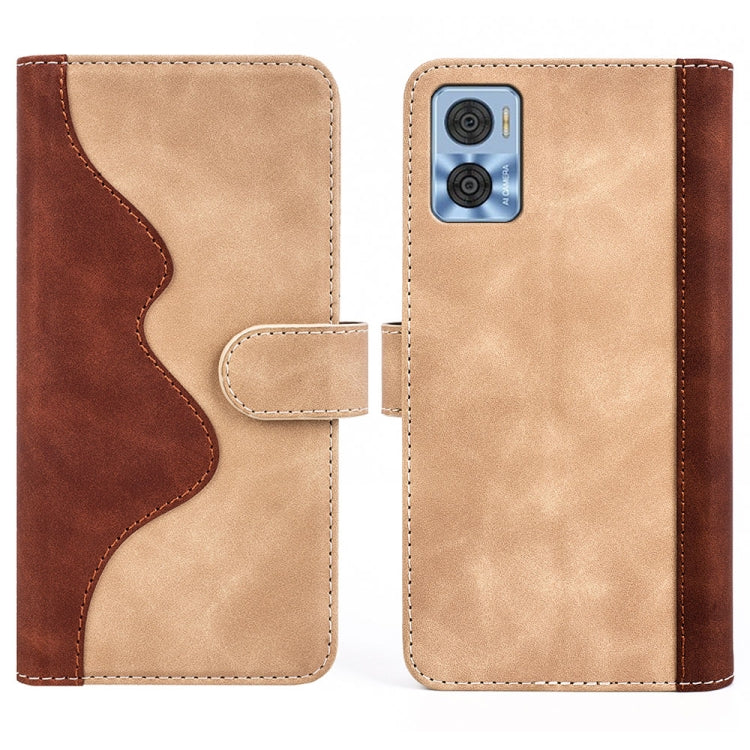 For Motorola Moto E22 / E22i Stitching Horizontal Flip Leather Phone Case