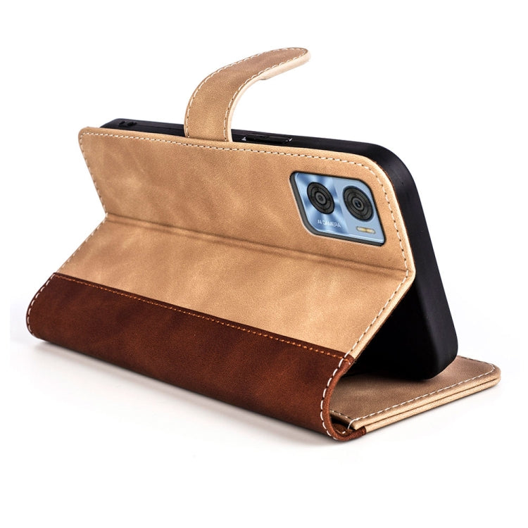 For Motorola Moto E22 / E22i Stitching Horizontal Flip Leather Phone Case