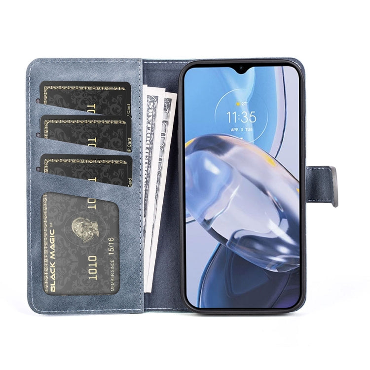 For Motorola Moto E22 / E22i Stitching Horizontal Flip Leather Phone Case