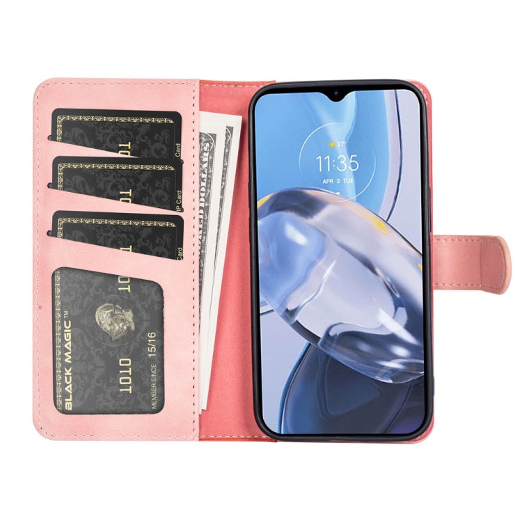 For Motorola Moto E22 / E22i Stitching Horizontal Flip Leather Phone Case