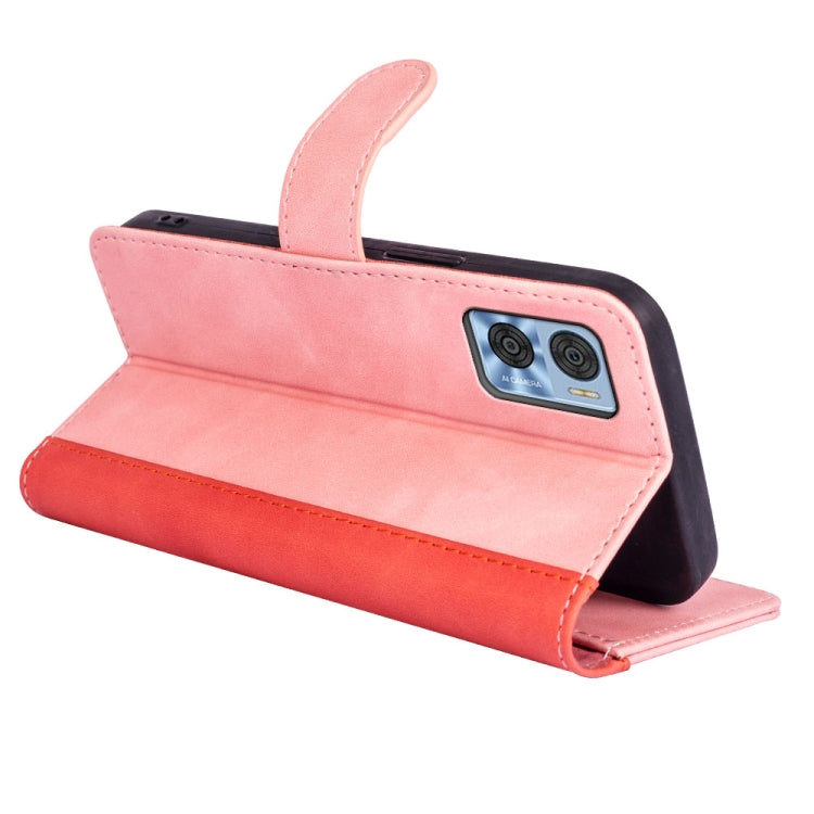 For Motorola Moto E22 / E22i Stitching Horizontal Flip Leather Phone Case