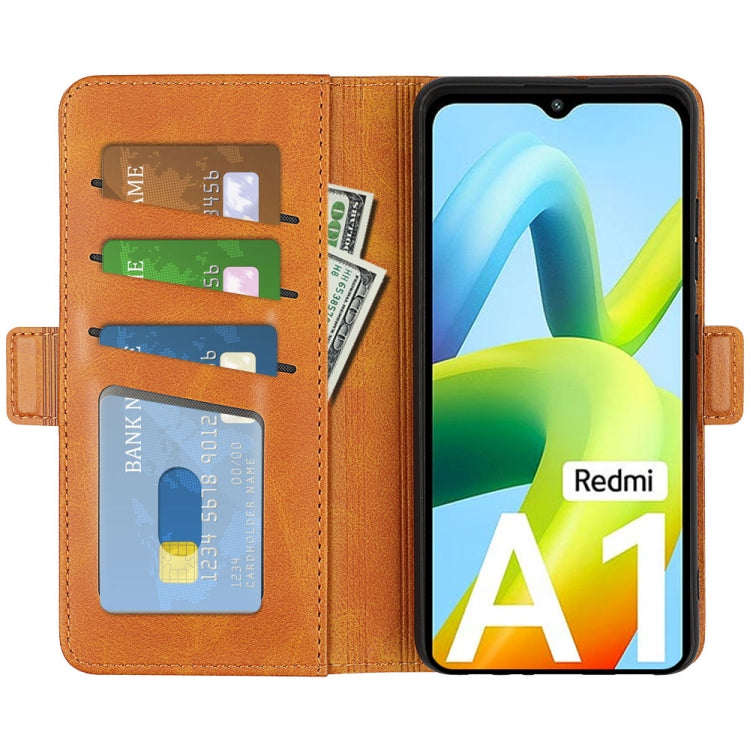 For Xiaomi Redmi A1 4G Dual-side Magnetic Buckle Horizontal Flip Leather Phone Case