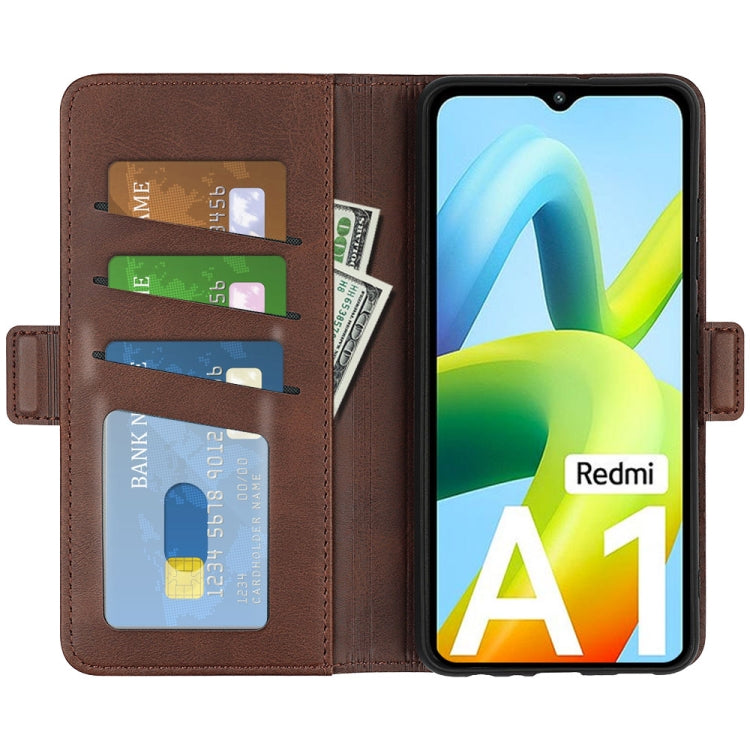 For Xiaomi Redmi A1 4G Dual-side Magnetic Buckle Horizontal Flip Leather Phone Case