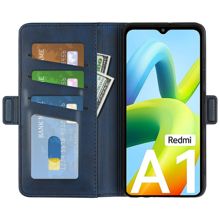For Xiaomi Redmi A1 4G Dual-side Magnetic Buckle Horizontal Flip Leather Phone Case