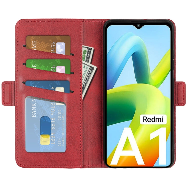 For Xiaomi Redmi A1 4G Dual-side Magnetic Buckle Horizontal Flip Leather Phone Case