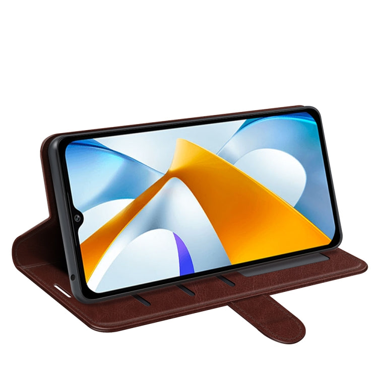 For Xiaomi Poco C40 R64 Texture Horizontal Flip Leather Phone Case