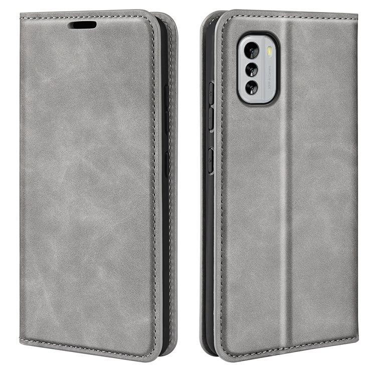 For Nokia G60 5G Retro-skin Magnetic Suction Leather Phone Case