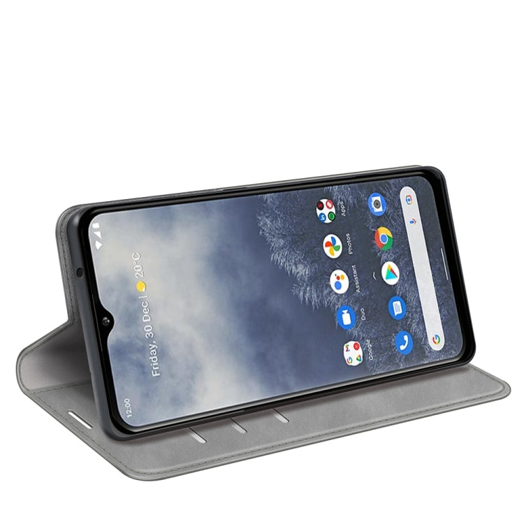 For Nokia G60 5G Retro-skin Magnetic Suction Leather Phone Case