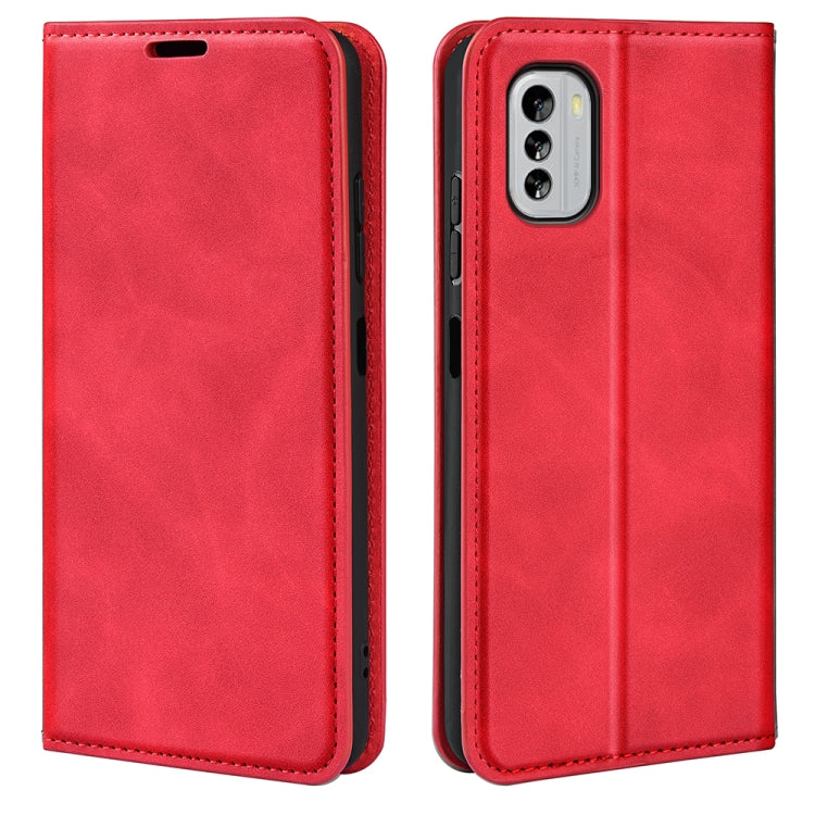 For Nokia G60 5G Retro-skin Magnetic Suction Leather Phone Case