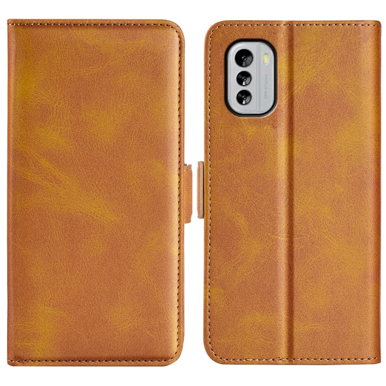 For Nokia G60 / G40 Fusion Dual-side Magnetic Buckle Leather Phone Case