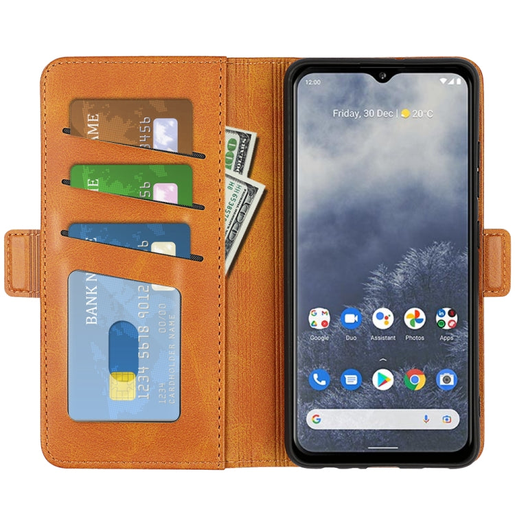 For Nokia G60 / G40 Fusion Dual-side Magnetic Buckle Leather Phone Case