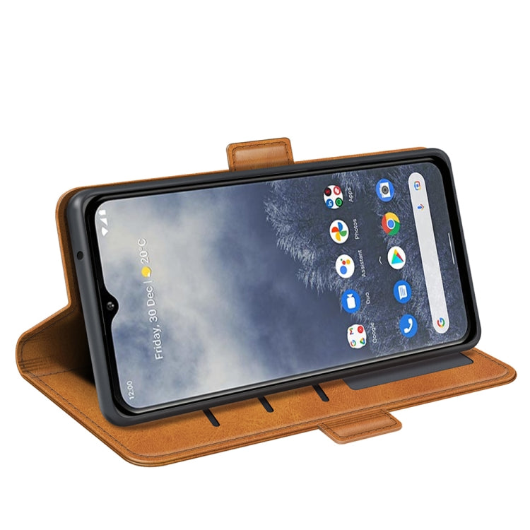 For Nokia G60 / G40 Fusion Dual-side Magnetic Buckle Leather Phone Case