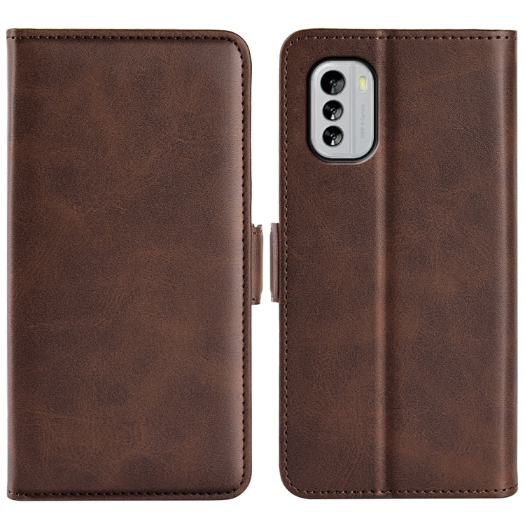 For Nokia G60 / G40 Fusion Dual-side Magnetic Buckle Leather Phone Case
