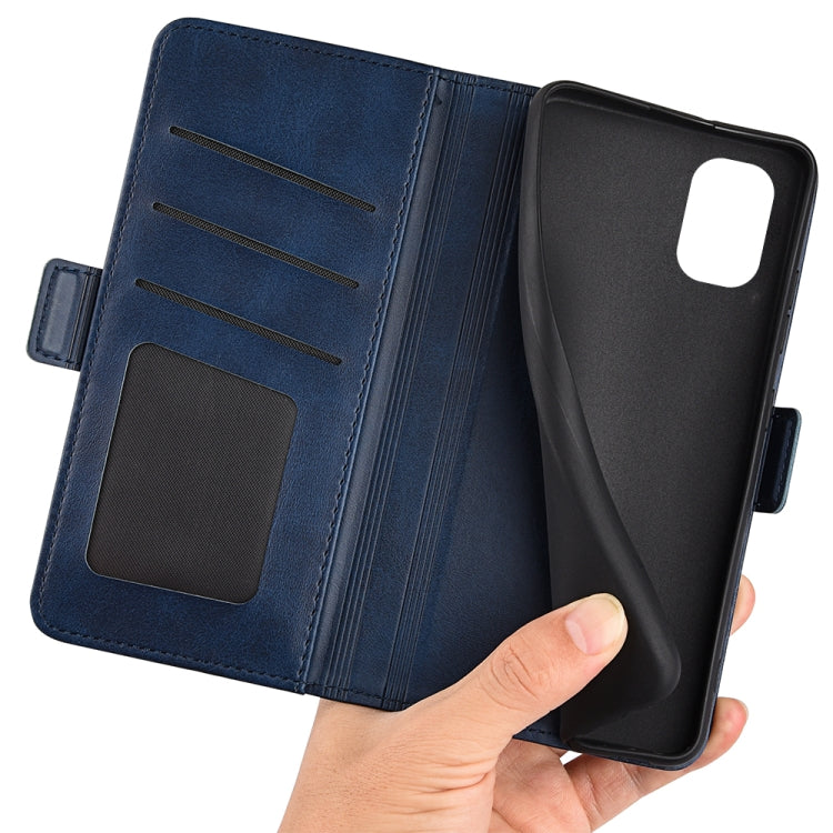 For Nokia G60 / G40 Fusion Dual-side Magnetic Buckle Leather Phone Case