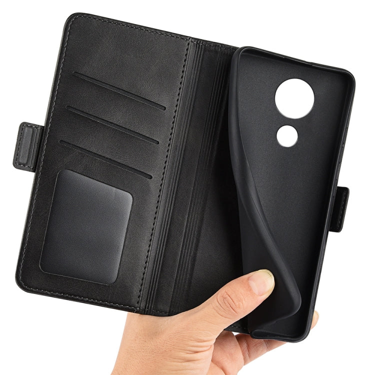 For Nokia C21 Dual-side Magnetic Buckle Leather Phone Case