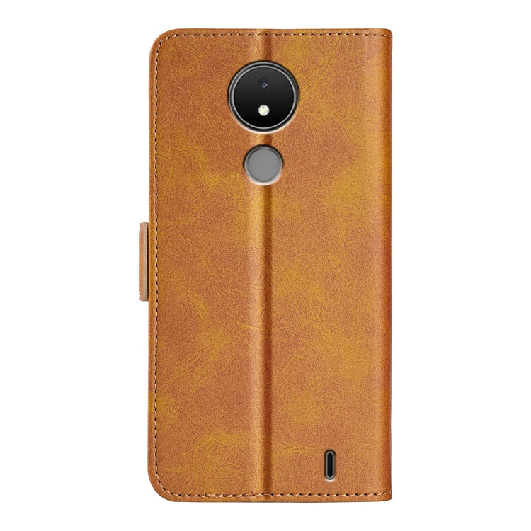 For Nokia C21 Dual-side Magnetic Buckle Leather Phone Case