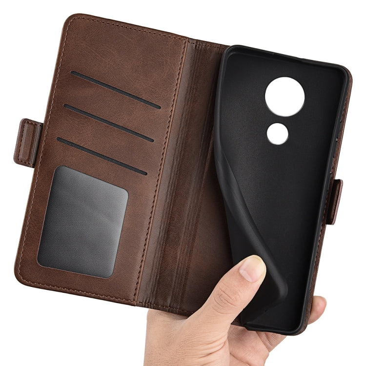 For Nokia C21 Dual-side Magnetic Buckle Leather Phone Case