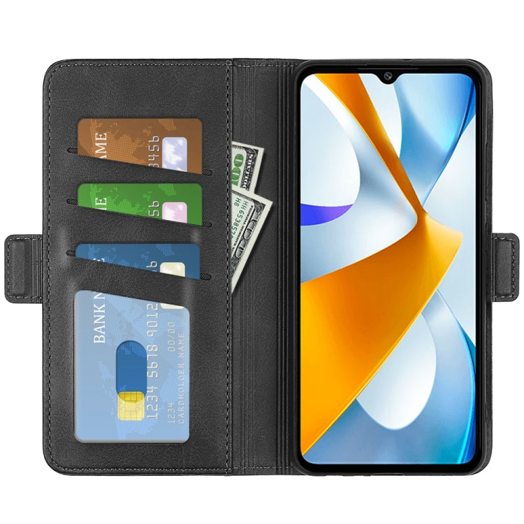 For Xiaomi Poco C40 Dual-side Magnetic Buckle Leather Phone Case