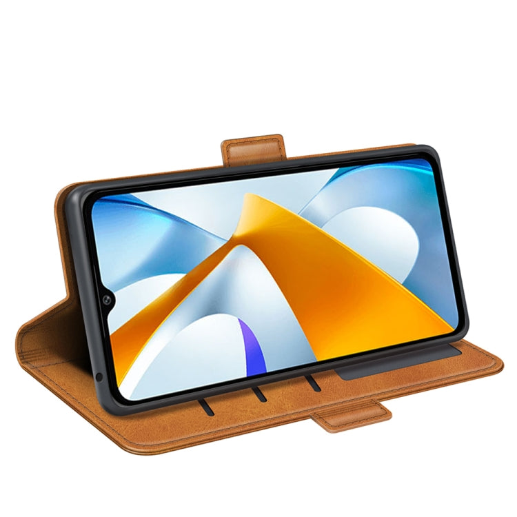 For Xiaomi Poco C40 Dual-side Magnetic Buckle Leather Phone Case