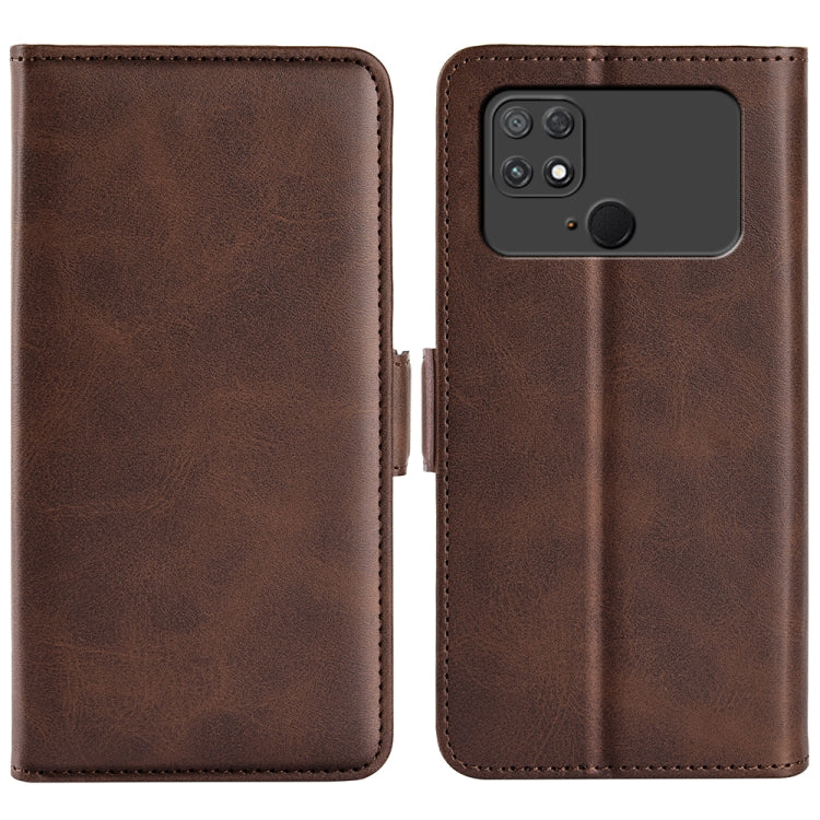 For Xiaomi Poco C40 Dual-side Magnetic Buckle Leather Phone Case