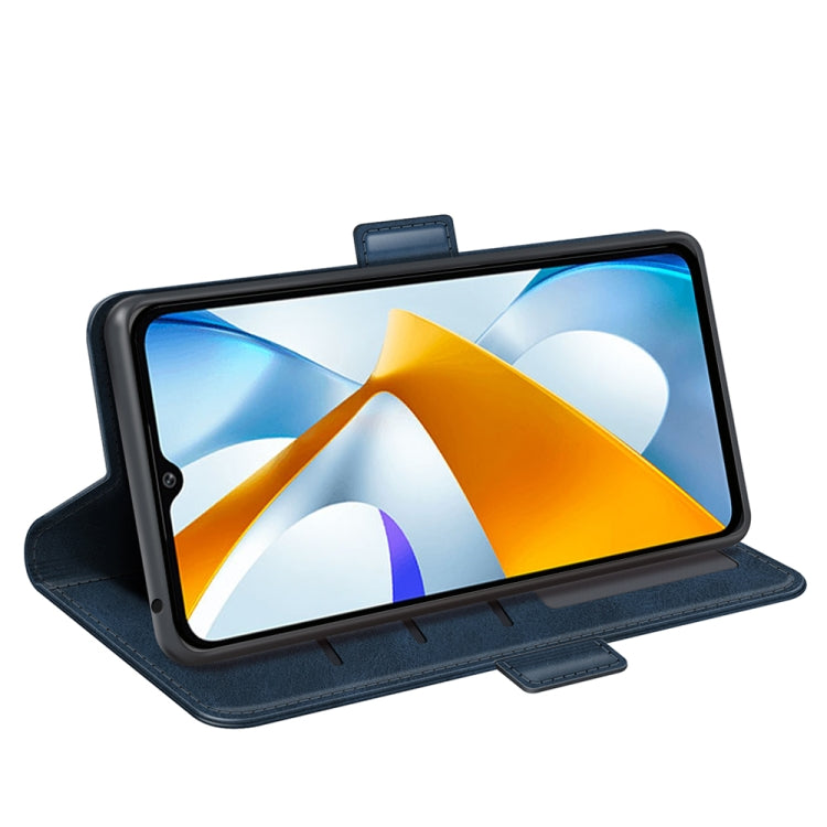 For Xiaomi Poco C40 Dual-side Magnetic Buckle Leather Phone Case