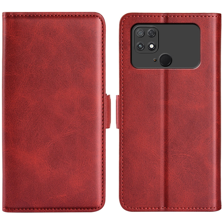 For Xiaomi Poco C40 Dual-side Magnetic Buckle Leather Phone Case