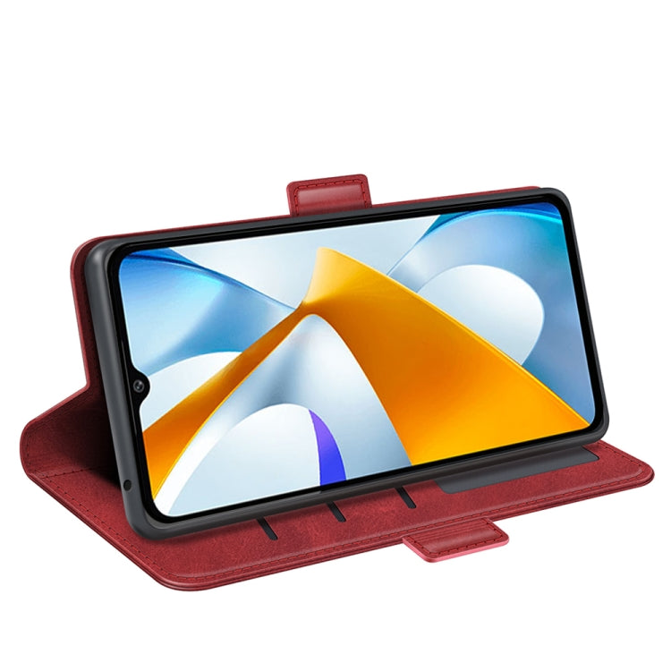 For Xiaomi Poco C40 Dual-side Magnetic Buckle Leather Phone Case