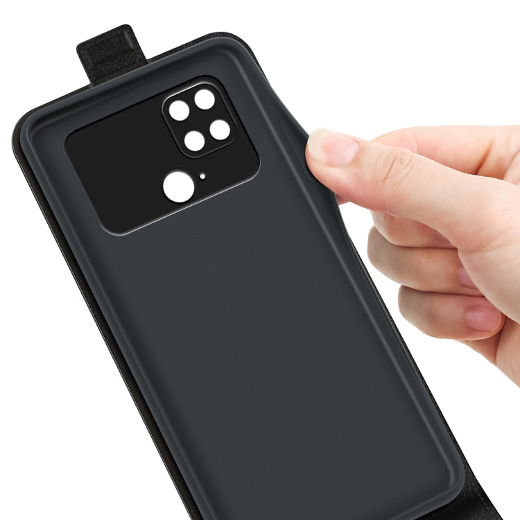 For Xiaomi Poco C40 R64 Texture Vertical Flip Leather Phone Case