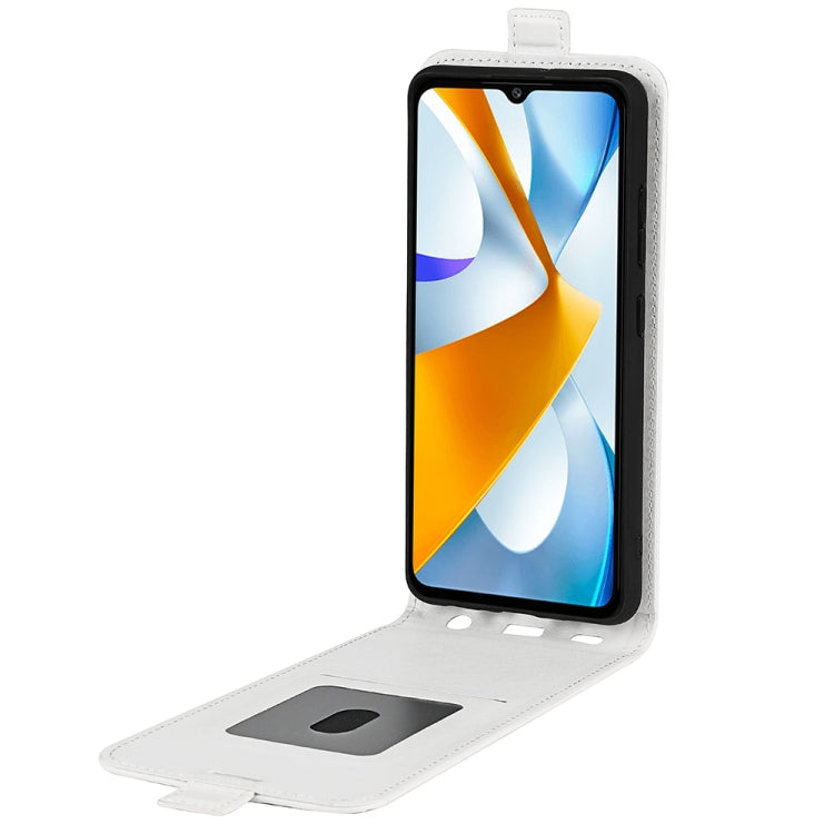 For Xiaomi Poco C40 R64 Texture Vertical Flip Leather Phone Case