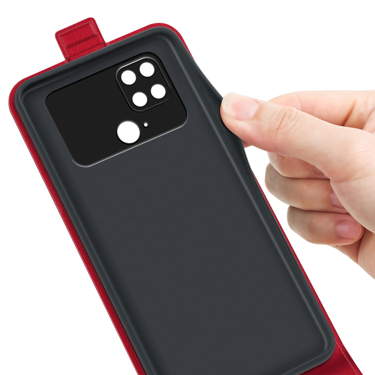 For Xiaomi Poco C40 R64 Texture Vertical Flip Leather Phone Case