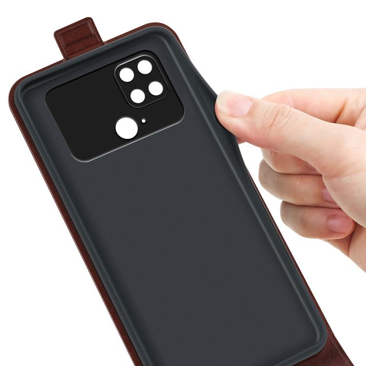 For Xiaomi Poco C40 R64 Texture Vertical Flip Leather Phone Case