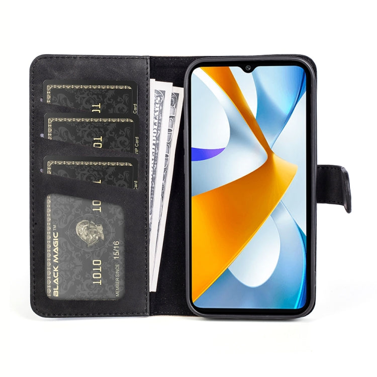 For Xiaomi Poco C40 Stitching Horizontal Flip Leather Phone Case