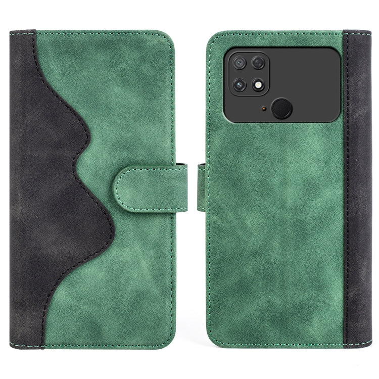 For Xiaomi Poco C40 Stitching Horizontal Flip Leather Phone Case