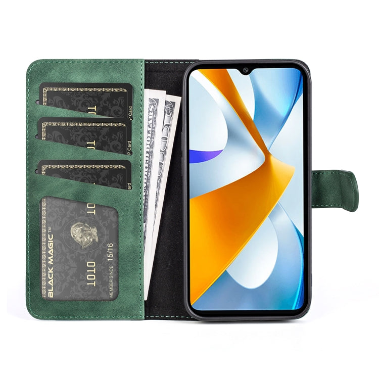 For Xiaomi Poco C40 Stitching Horizontal Flip Leather Phone Case