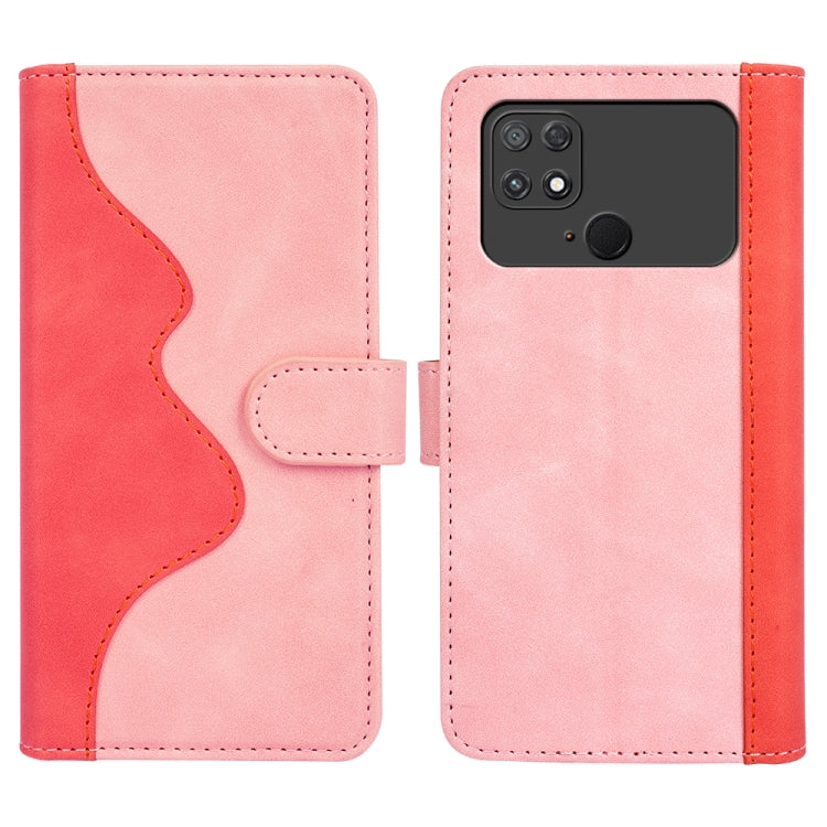 For Xiaomi Poco C40 Stitching Horizontal Flip Leather Phone Case