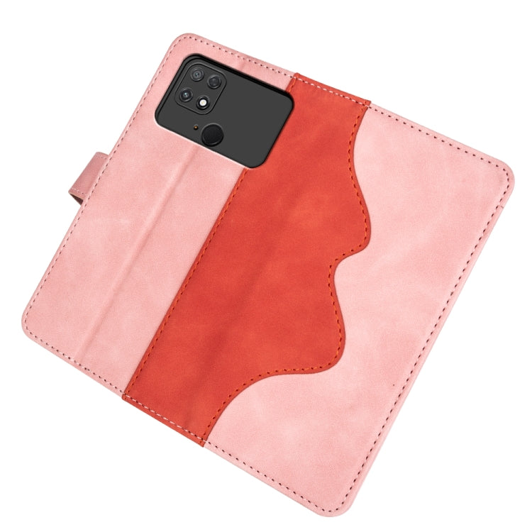 For Xiaomi Poco C40 Stitching Horizontal Flip Leather Phone Case
